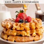 Easy Homemade Belgian Waffles Pin