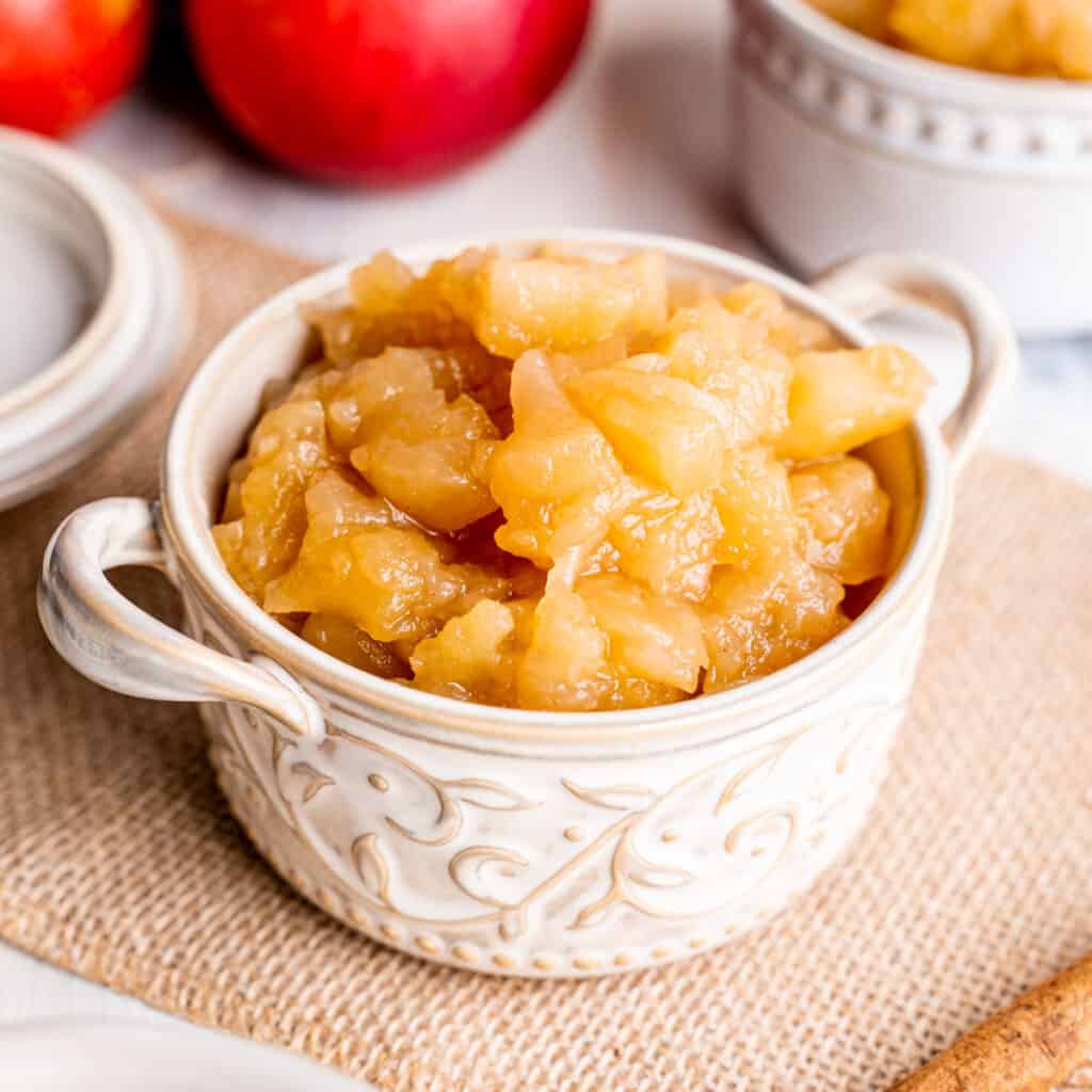 Homemade Chunky Applesauce Broken Oven Baking