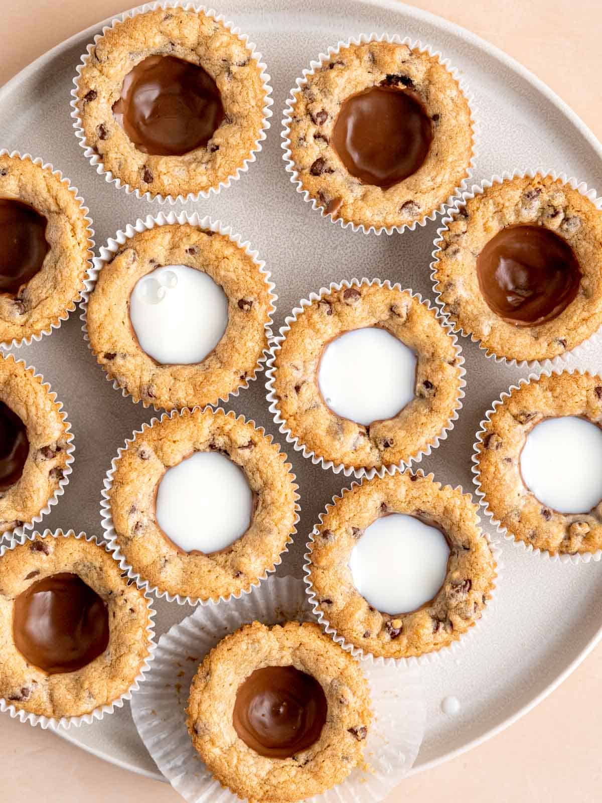 Christmas Chocolate Chip Cookie Shot Glasses