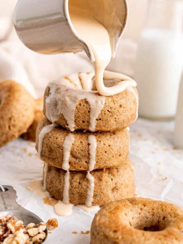 Baked Banana Bread Donuts