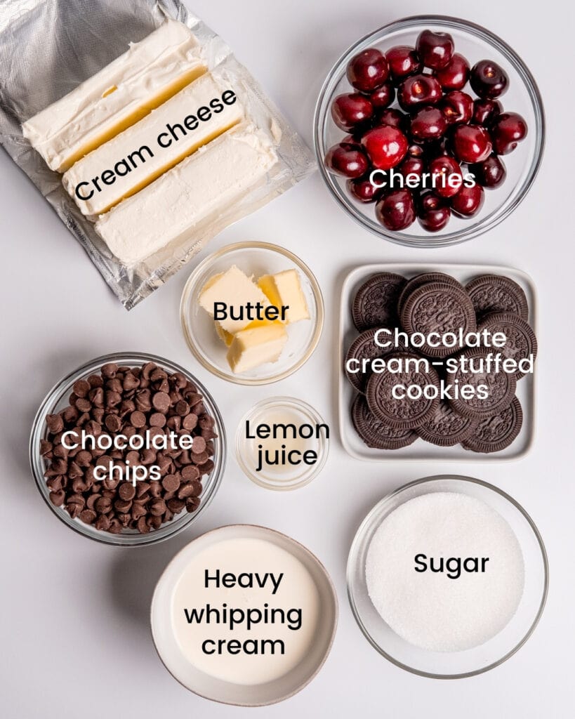 chocolate cheesecake ingredients