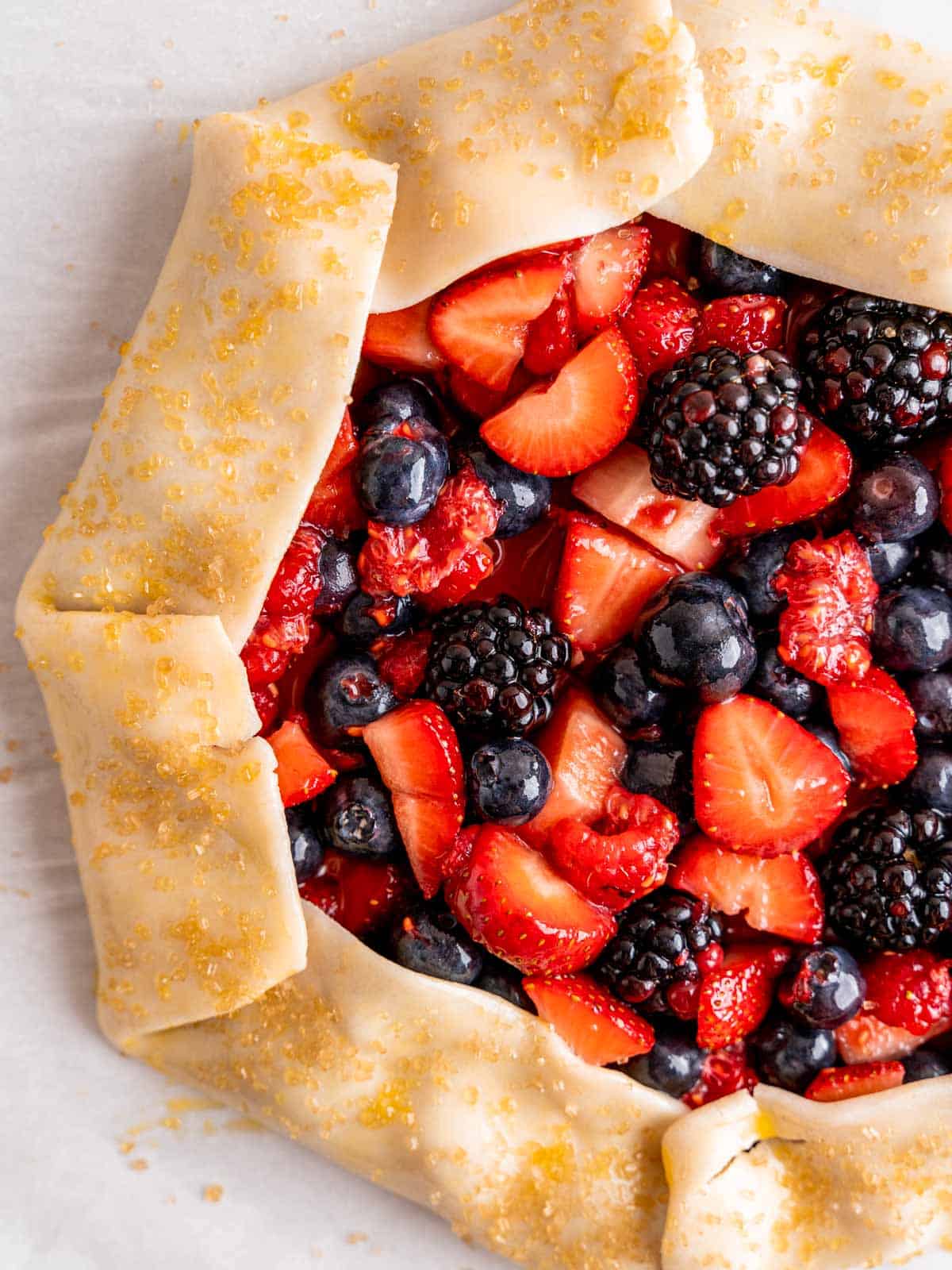 Summer Mixed Berry Galette - Nourish and Fete