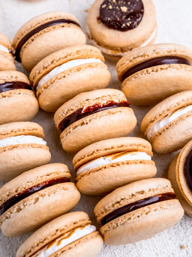 Marshmallow Cream Filled S'mores Donuts Broken Oven Baking