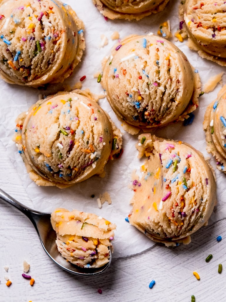 Funfetti Edible Cookie Dough Broken Oven Baking