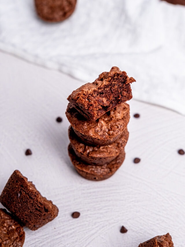 Fudgy Mini Brownie Bites Broken Oven Baking