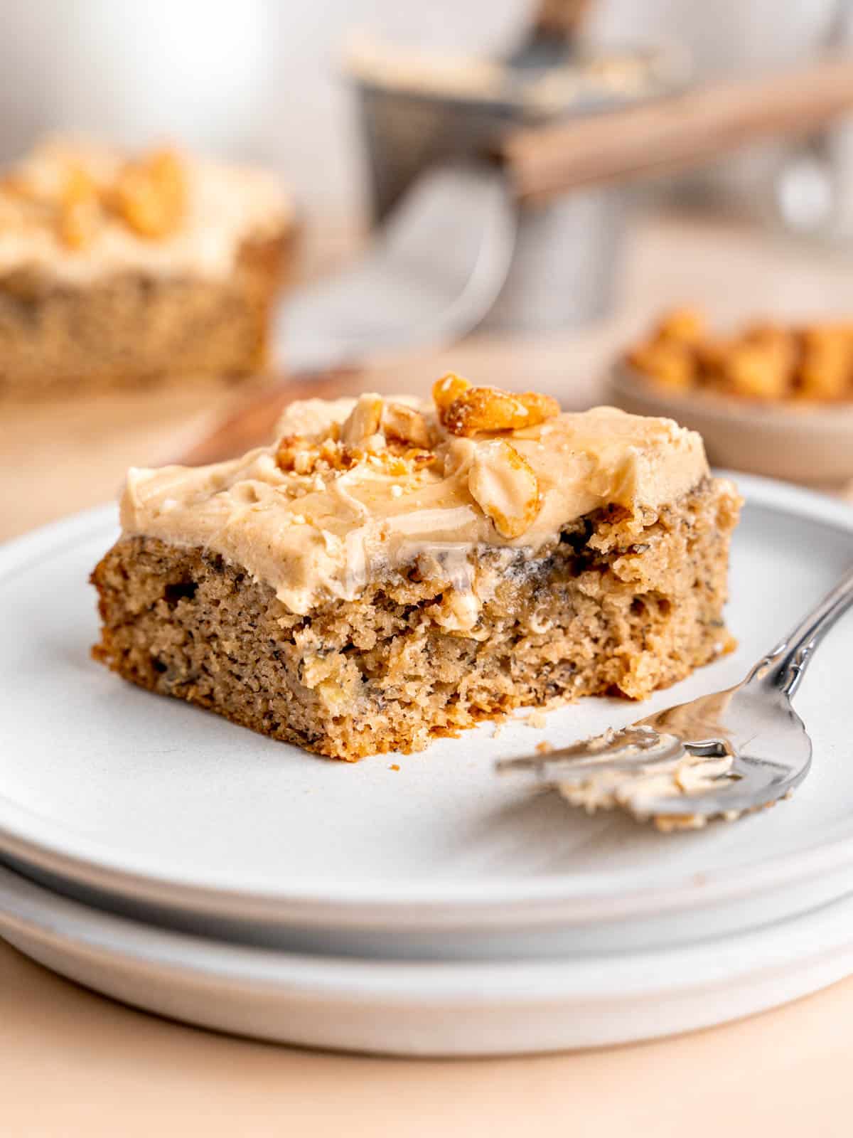 Instant Pot Banana Pecan Bundt Cake - Fork To Spoon