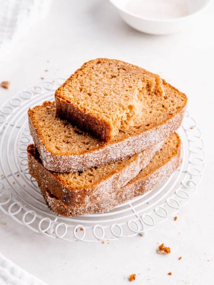 Apple Cider Donut Loaf Cake Broken Oven Baking