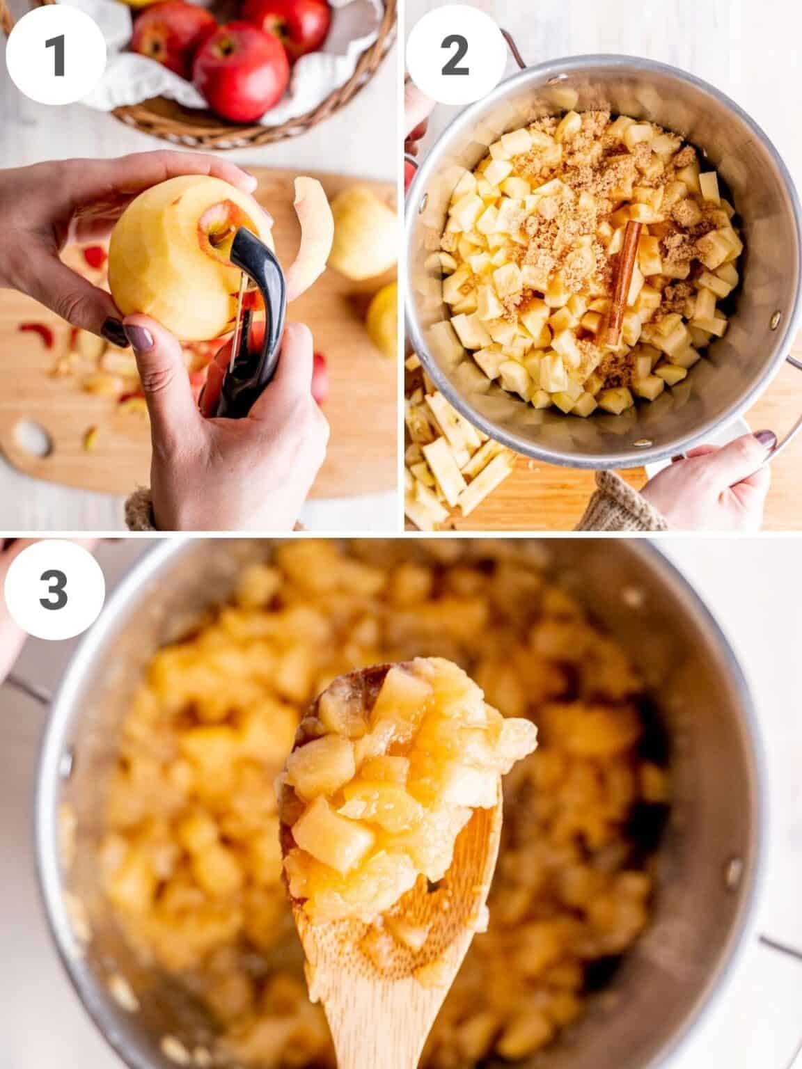 Homemade Chunky Applesauce Broken Oven Baking