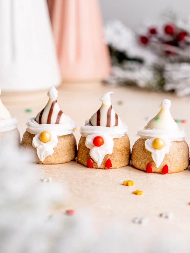 Gnome Cookie Peanut Butter Blossoms Broken Oven Baking