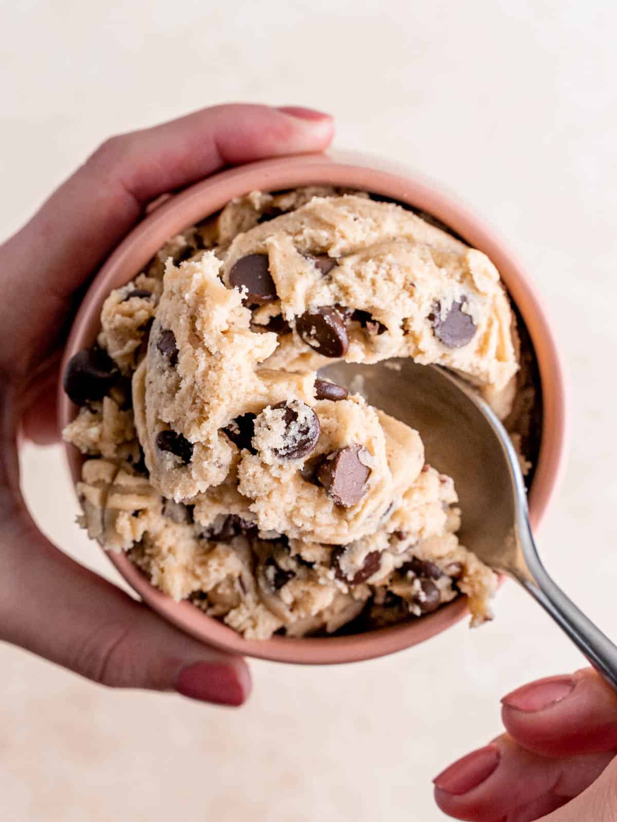 Edible Chocolate Chip Cookie Dough l A Farmgirl's Dabbles