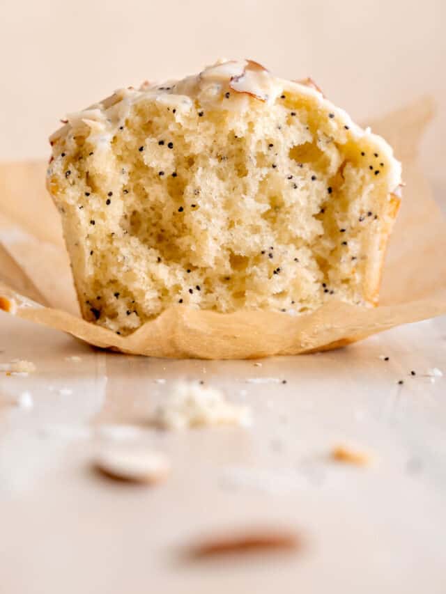 Homemade Almond Poppy Seed Muffins