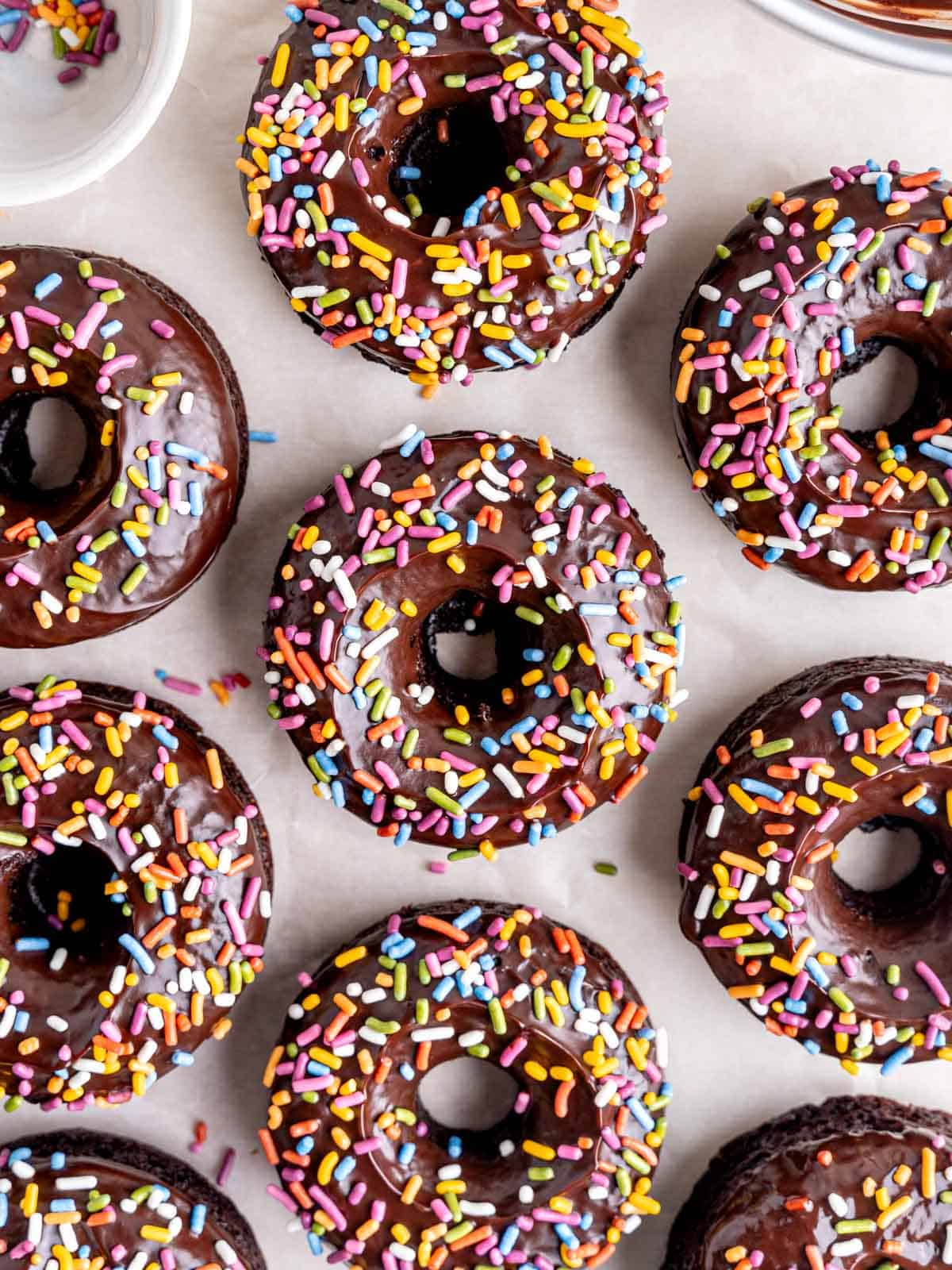 Mini Chocolate Donuts - A Cookie Named Desire