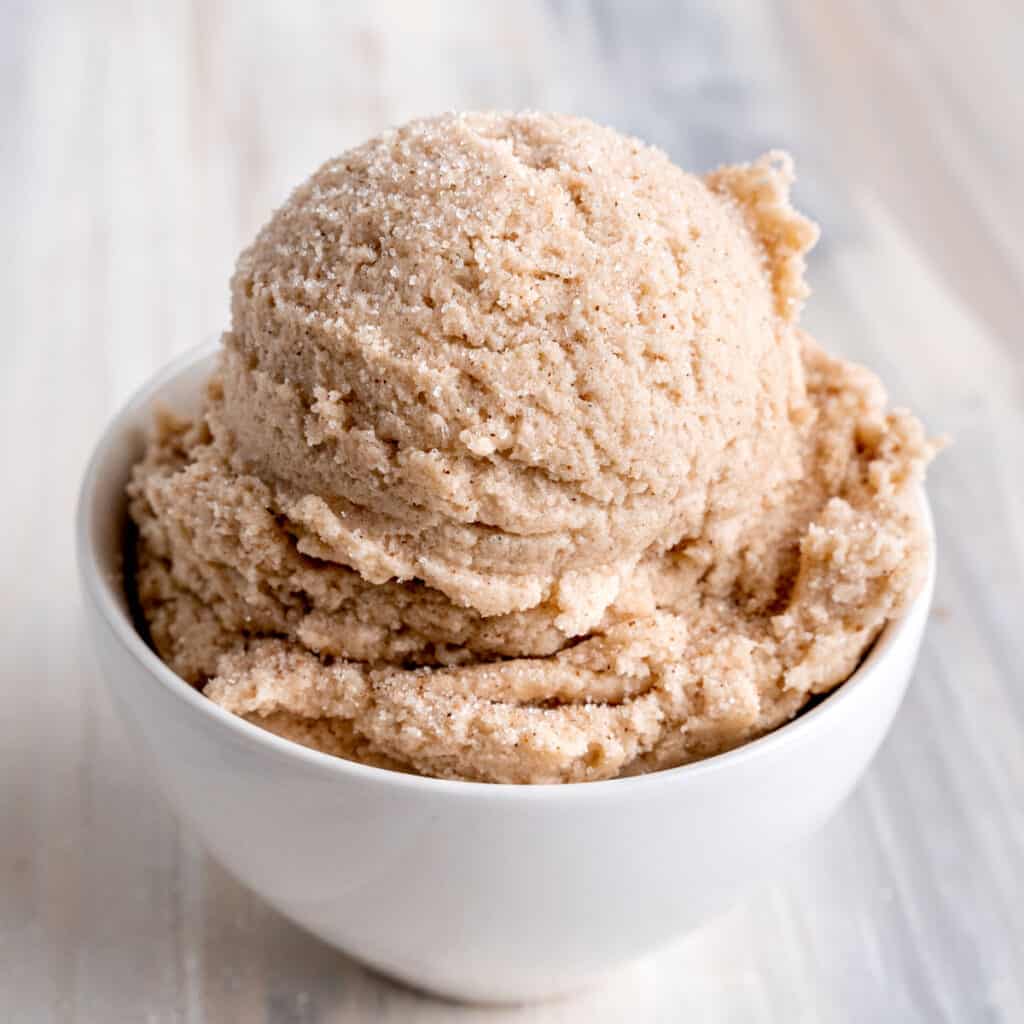 Edible Snickerdoodle Cookie Dough Broken Oven Baking