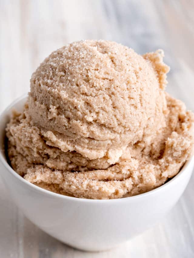 Edible Snickerdoodle Cookie Dough Broken Oven Baking