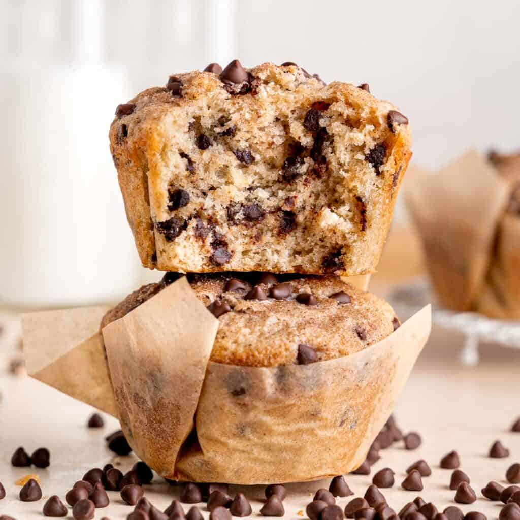 Jumbo Cinnamon Chocolate Chip Muffins Broken Oven Baking