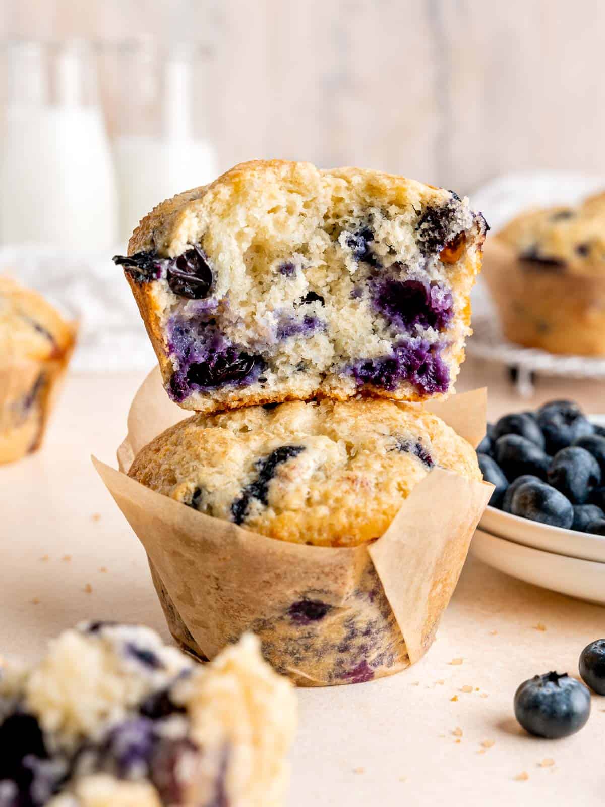 How to Make Jumbo Blueberry Muffins with Buttermilk