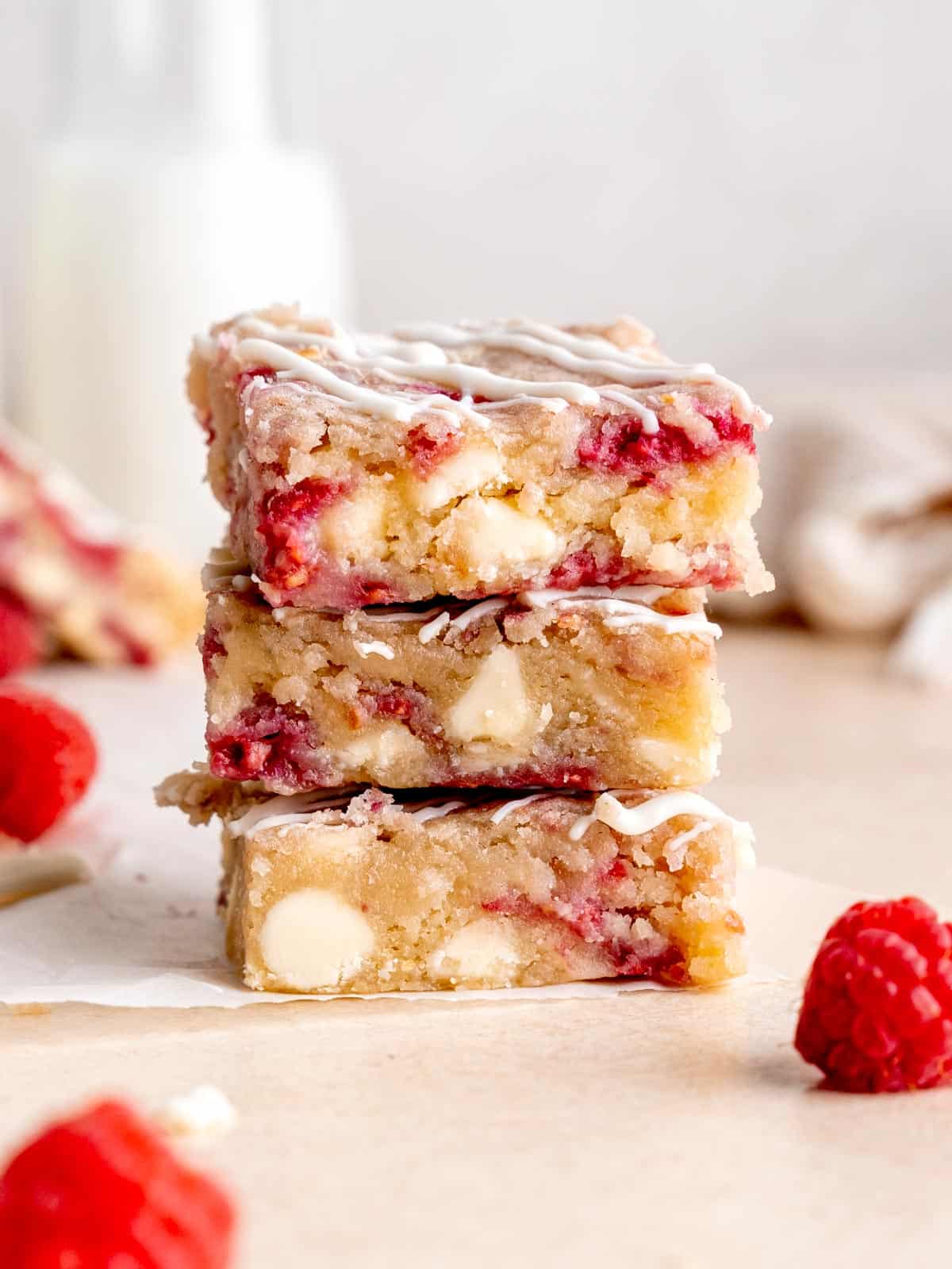 Half-and-Half White Chocolate Raspberry Cookies