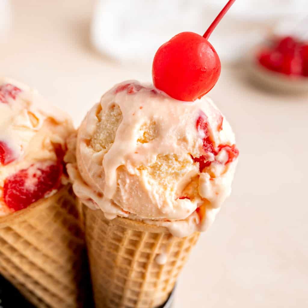 Cherry Amaretto Ice Cream Broken Oven Baking