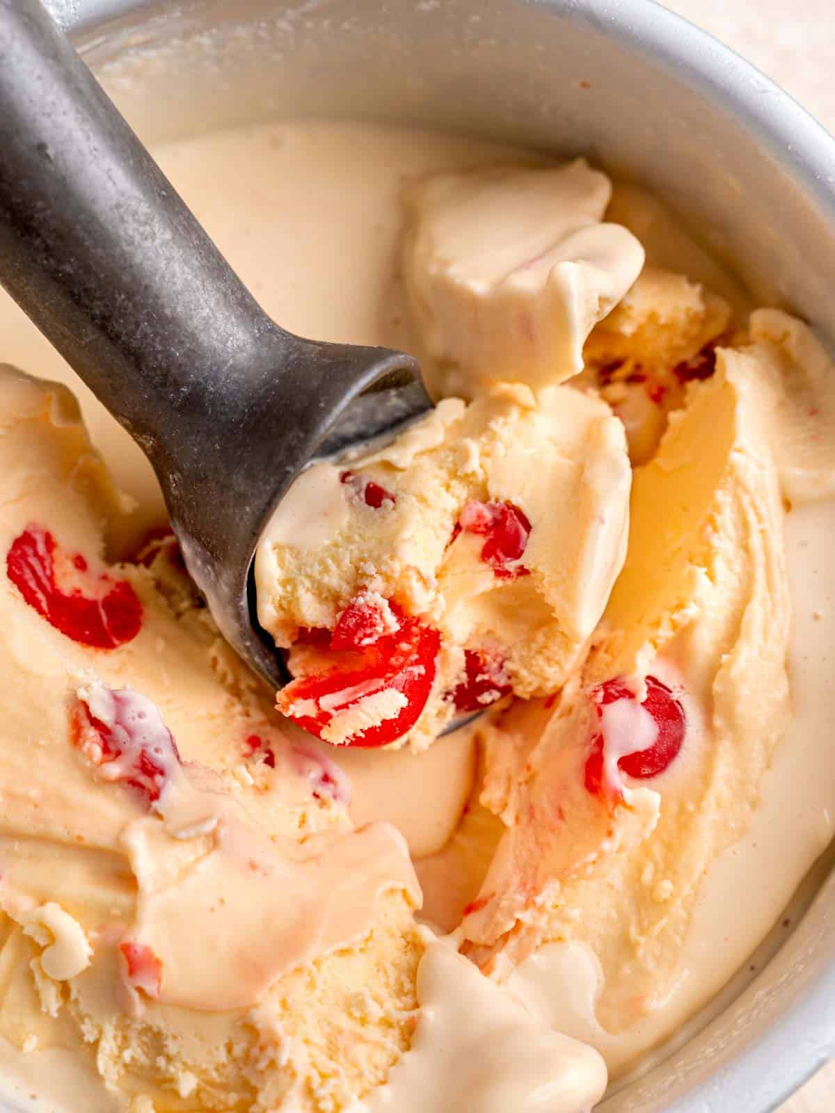 Cherry Almond Ice Cream Recipe