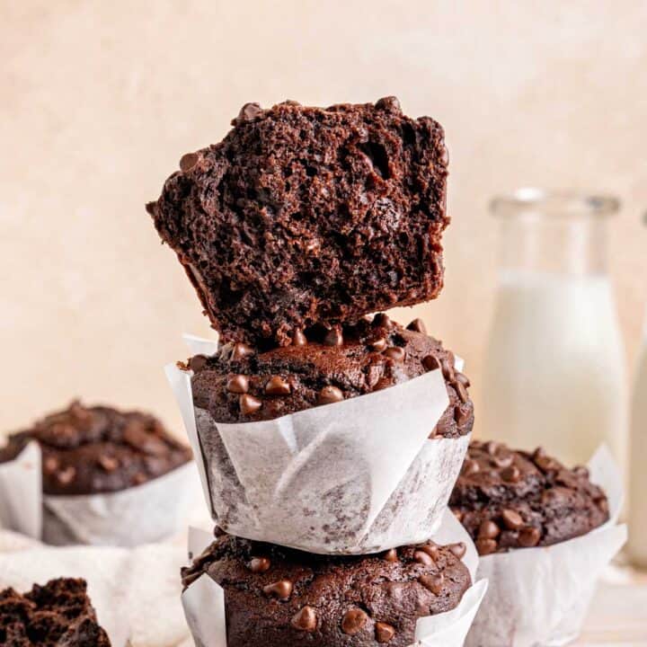 Easy Triple Chocolate Brownie Muffins Broken Oven Baking