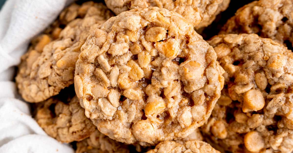 Chewy Salted Butterscotch Oatmeal Cookies Broken Oven Baking