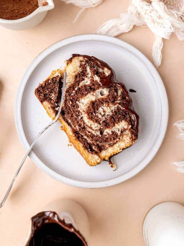 Easy Marble Loaf Cake