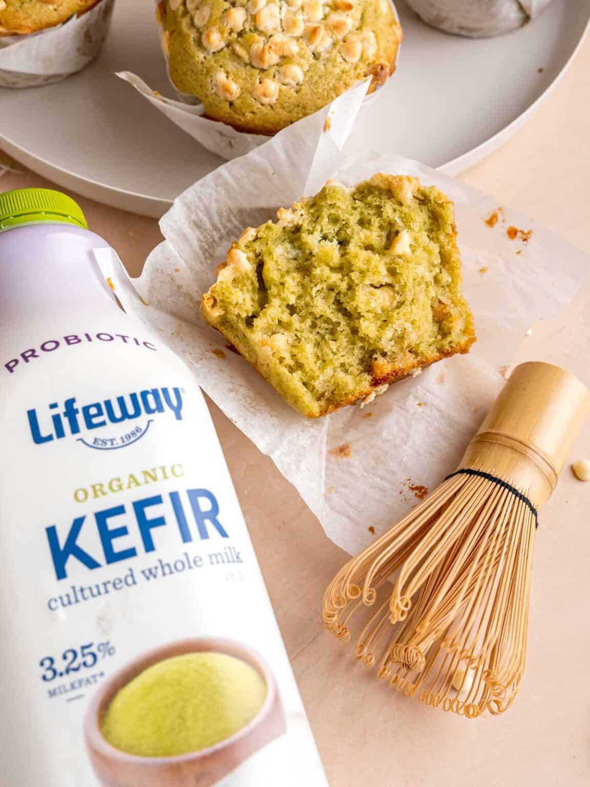 White Chocolate Chip Matcha Muffins Broken Oven Baking