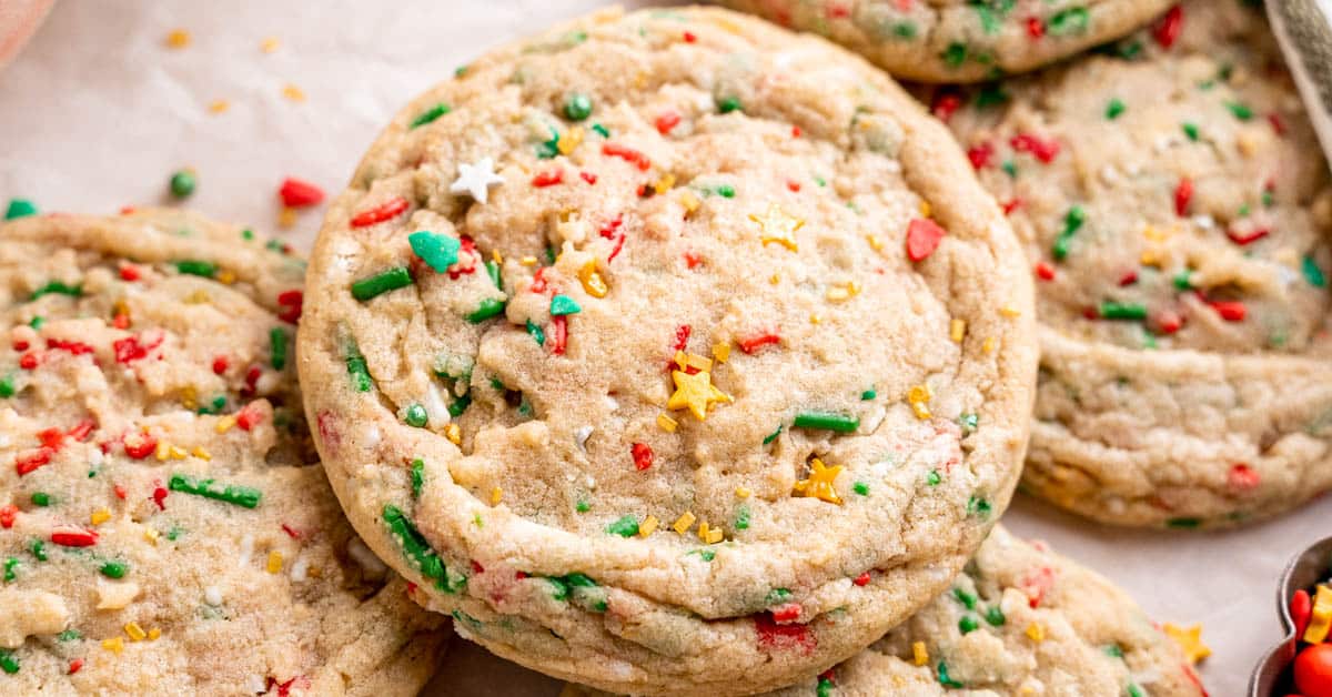 Soft Sprinkle Sugar Cookies - Broken Oven Baking