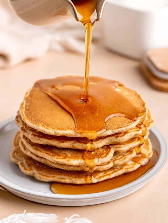 Easy & Fluffy Cinnamon Honey Pancakes Broken Oven Baking