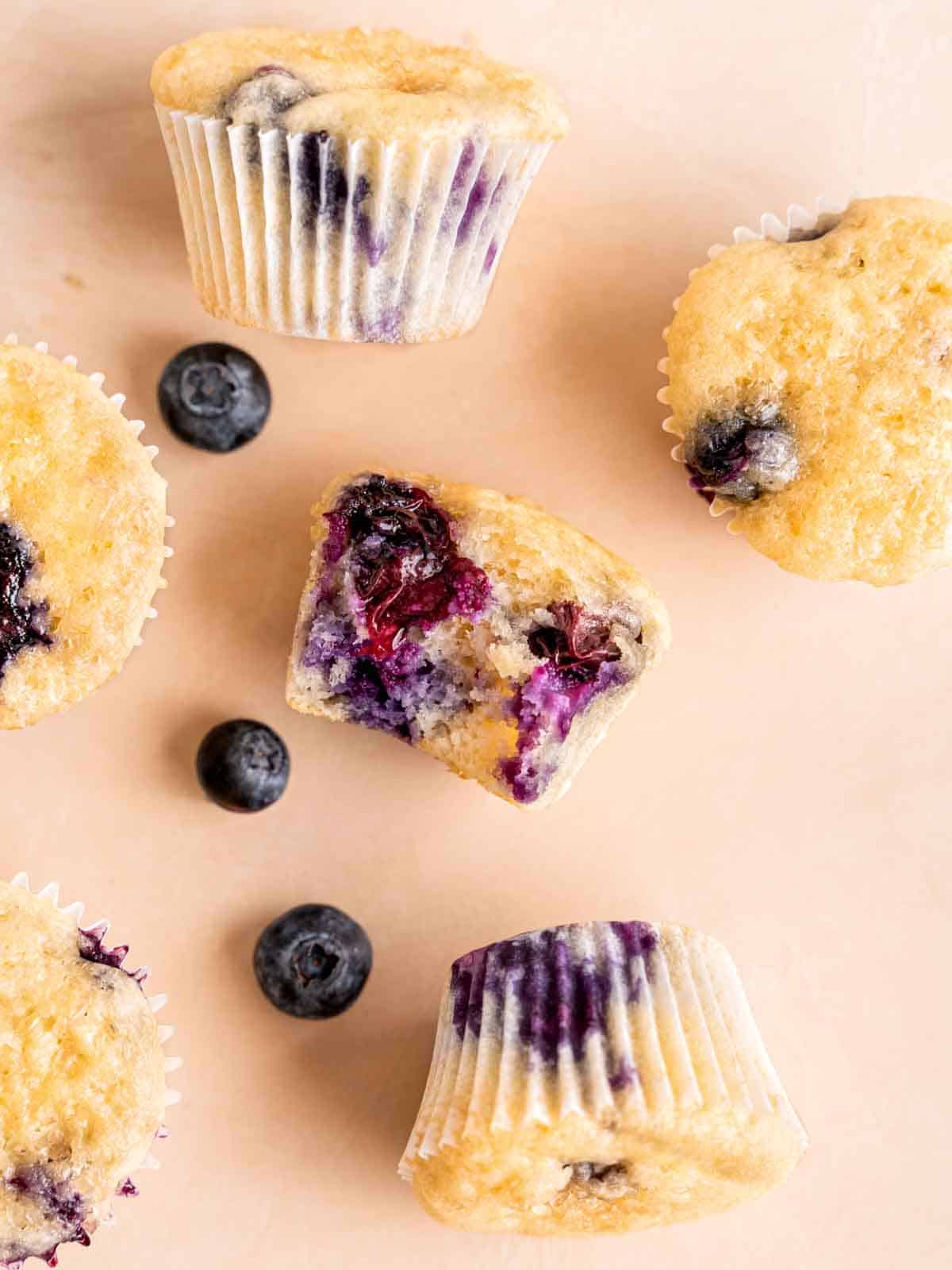 Mini Blueberry Muffins - Foodness Gracious