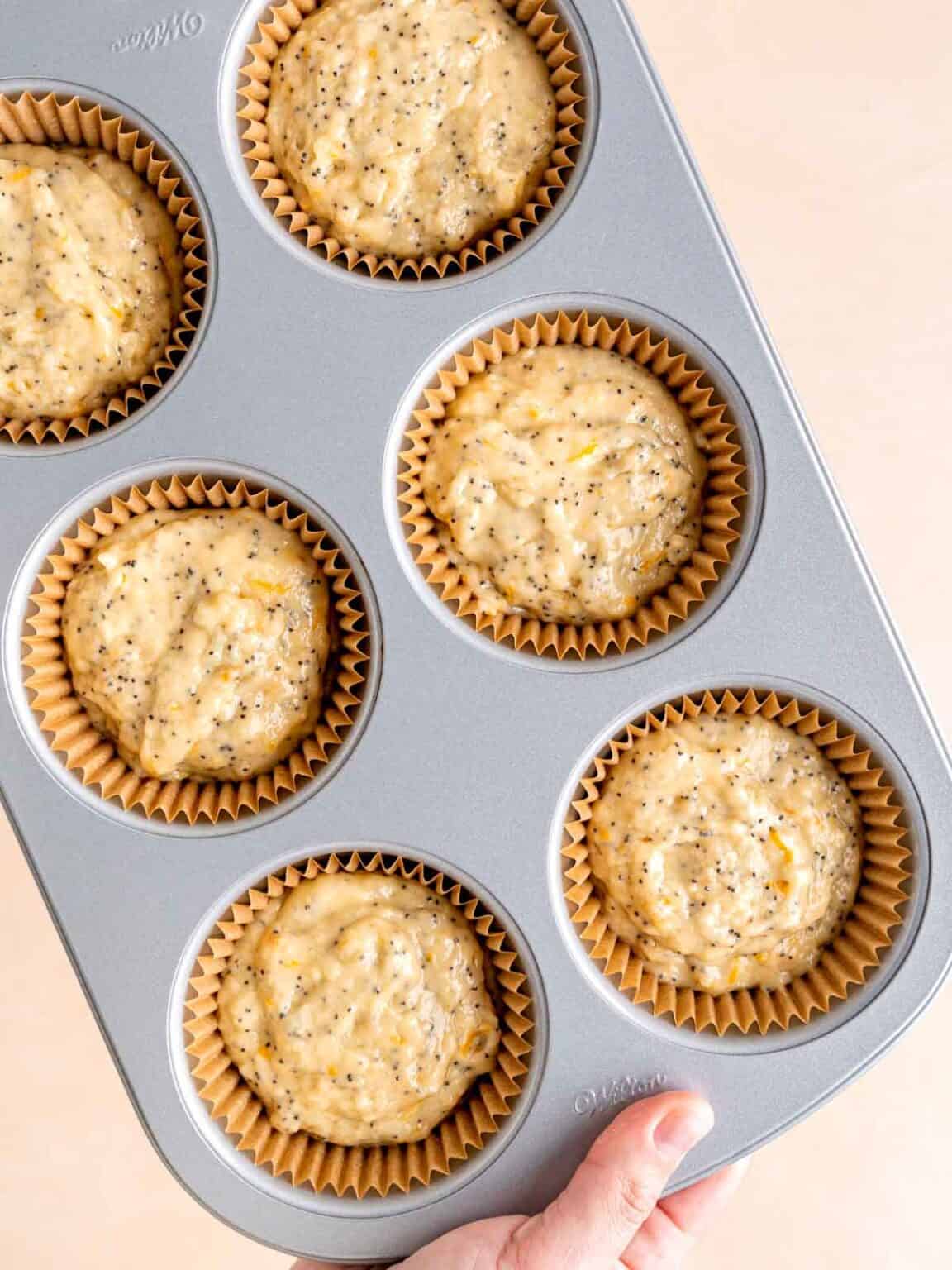 Orange Poppy Seed Muffins with Glaze Broken Oven Baking