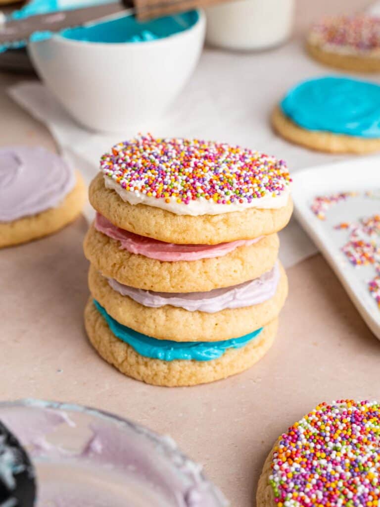 Soft and Easy Sour Cream Cookies with Frosting – Broken Oven Baking