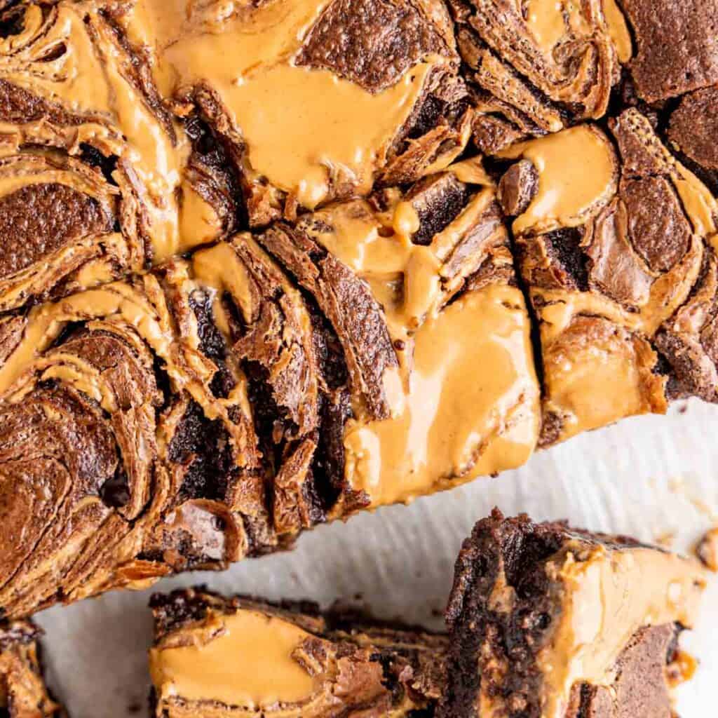 Easy Homemade Chocolate Peanut Butter Brownies Broken Oven Baking