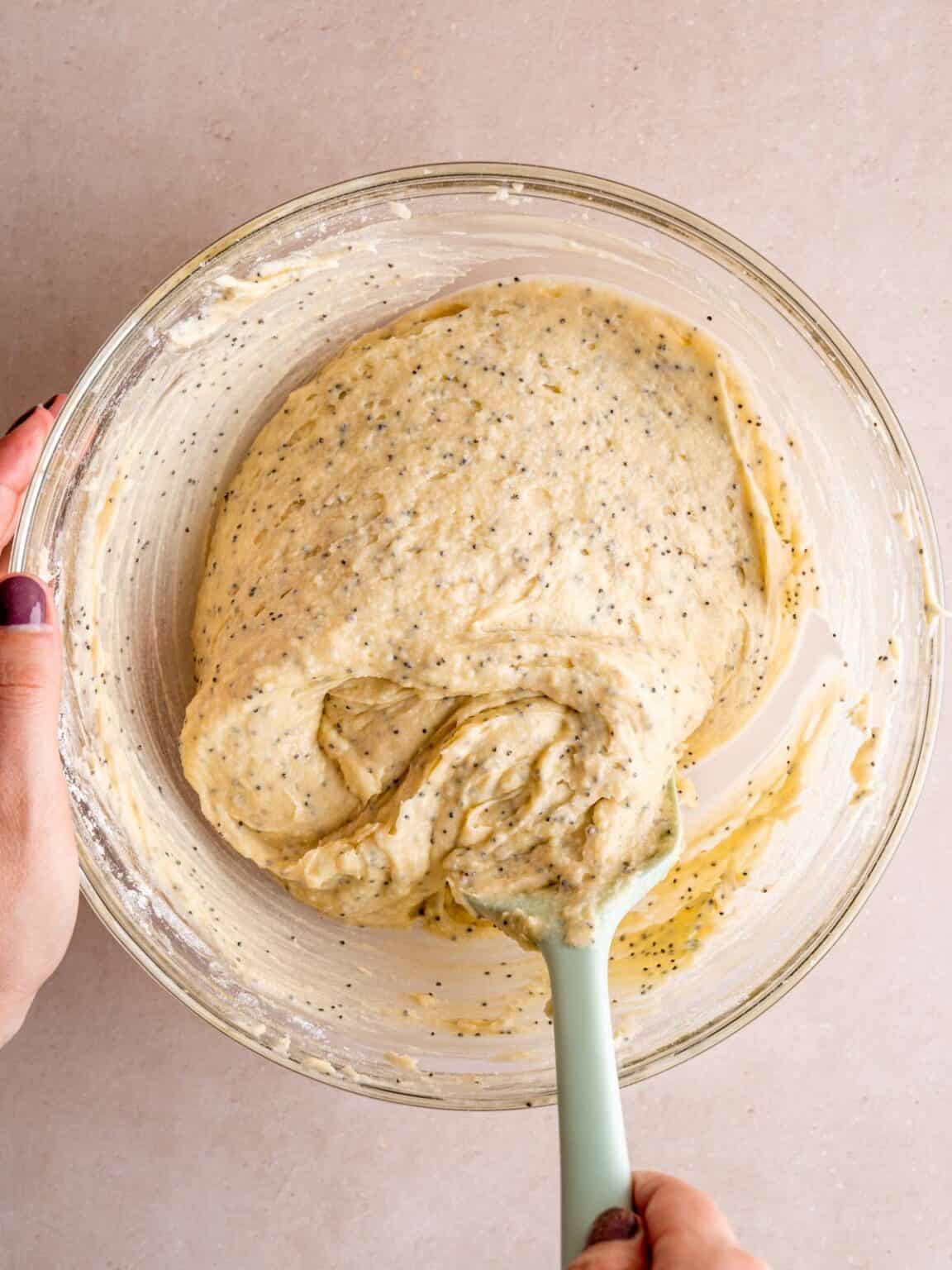 Almond Poppy Seed Cake with Glaze Broken Oven Baking