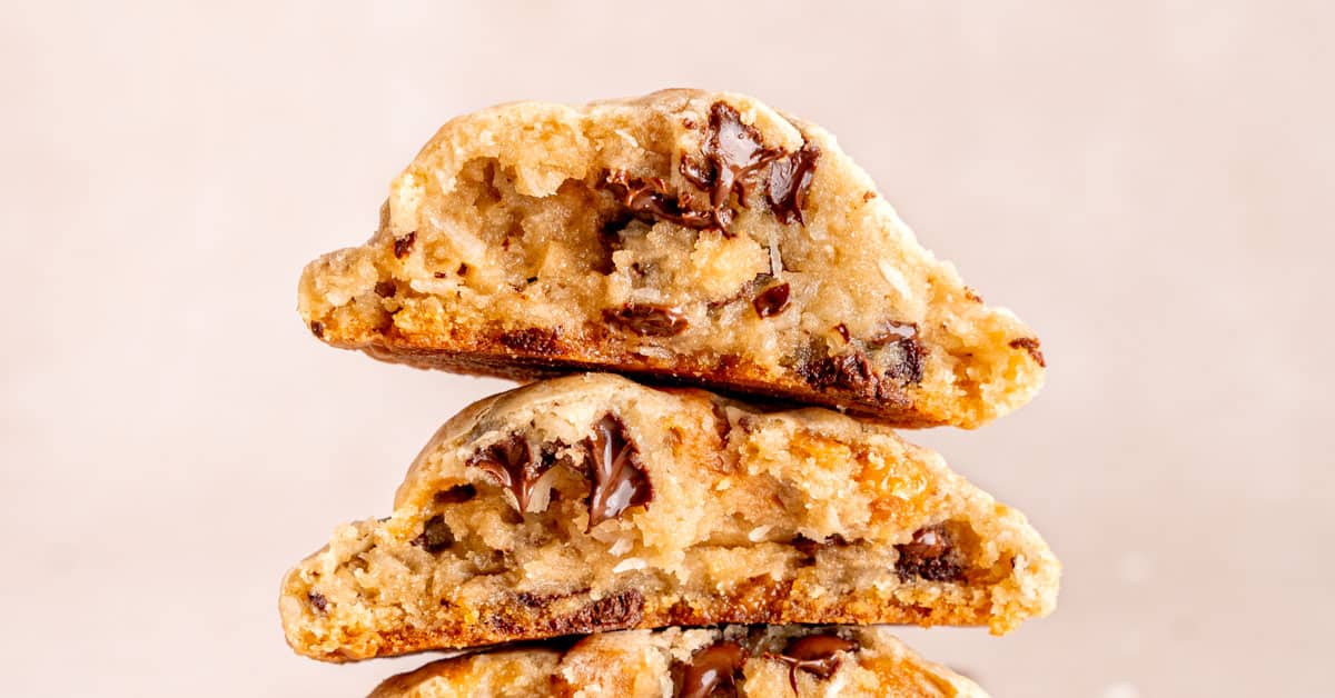 Caramel Coconut Chocolate Chip Cookies (Levain Copycat) Broken Oven