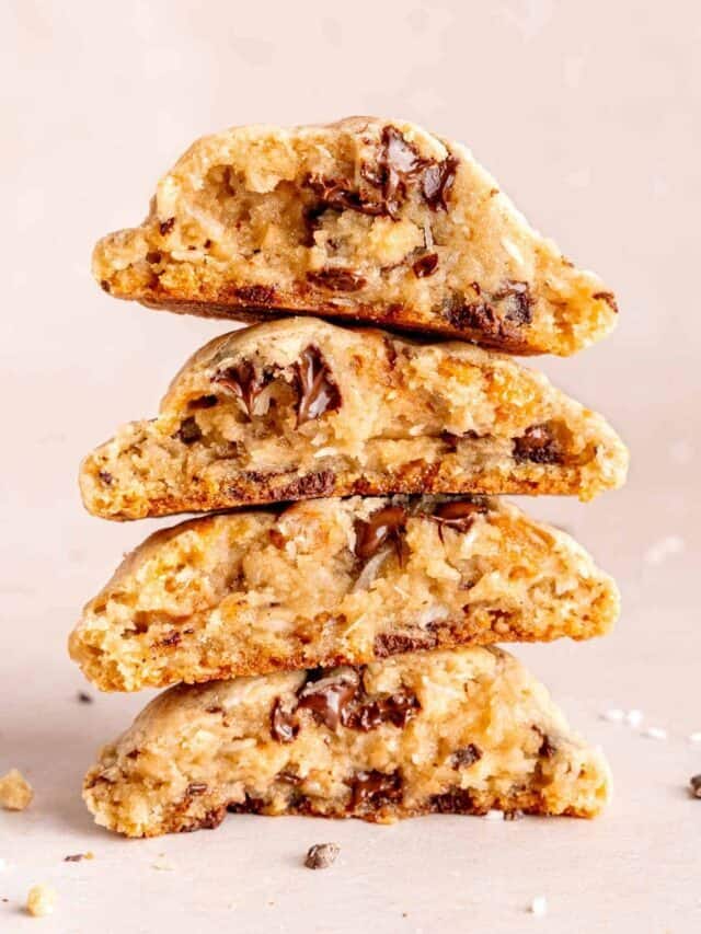 Levain Copycat Caramel Coconut Chocolate Chip Cookies