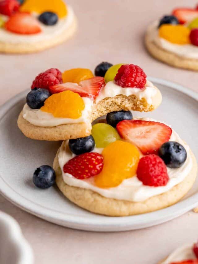 Easy Fruit Pizza Cookies