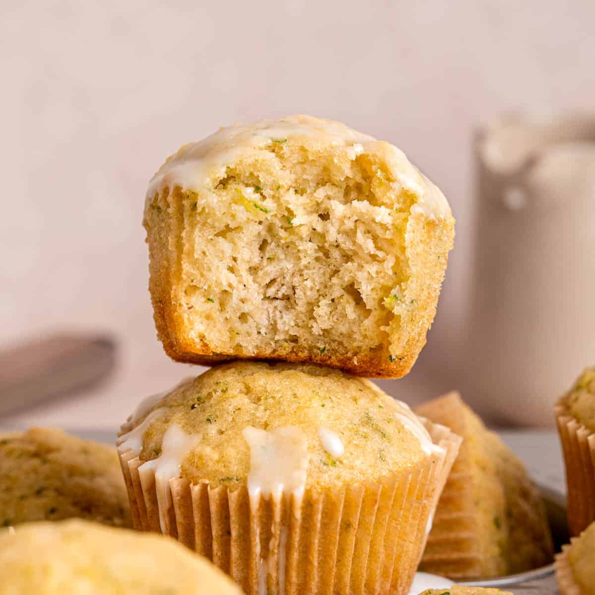 Easy & Moist Lemon Zucchini Muffins Broken Oven Baking