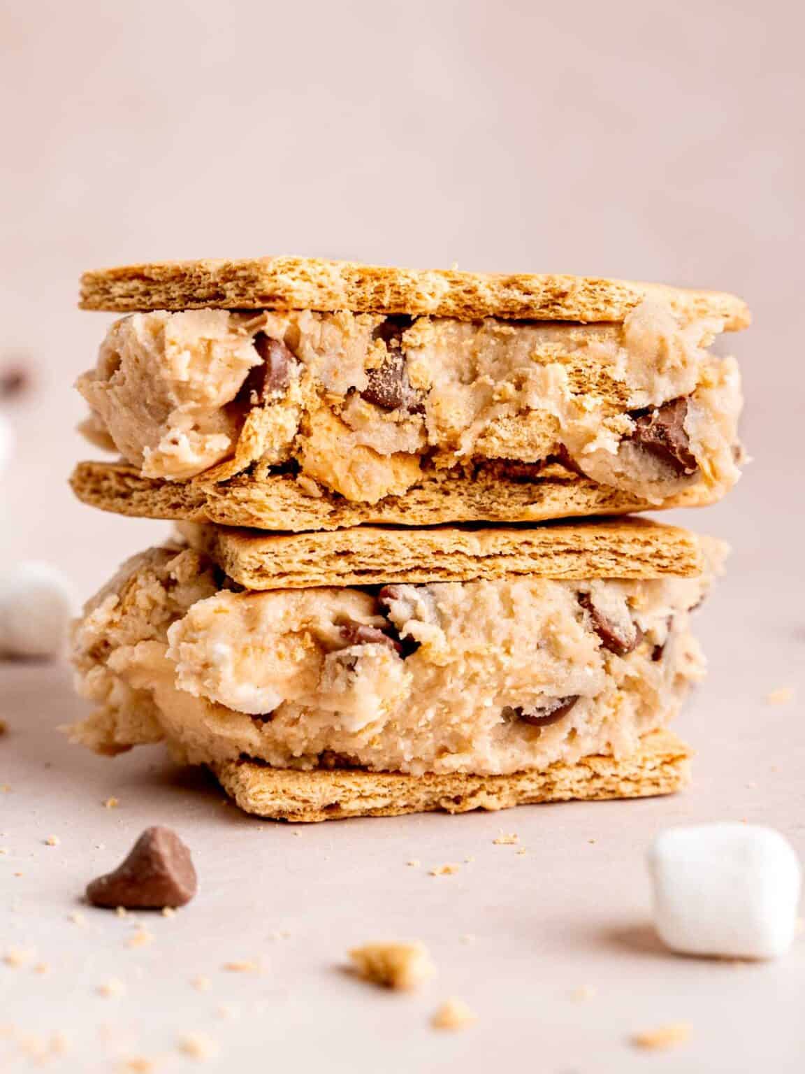 S'mores Edible Cookie Dough Recipe Broken Oven Baking