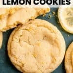 Soft lemon sugar cookies pin