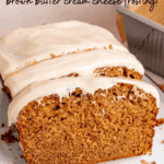 Spice loaf cake pinterest icon.